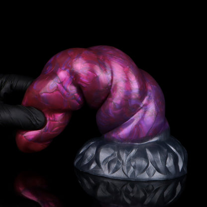 Alicorn the Unicorn dildo, Adrenaline colorway, flexibility and softness demonstration