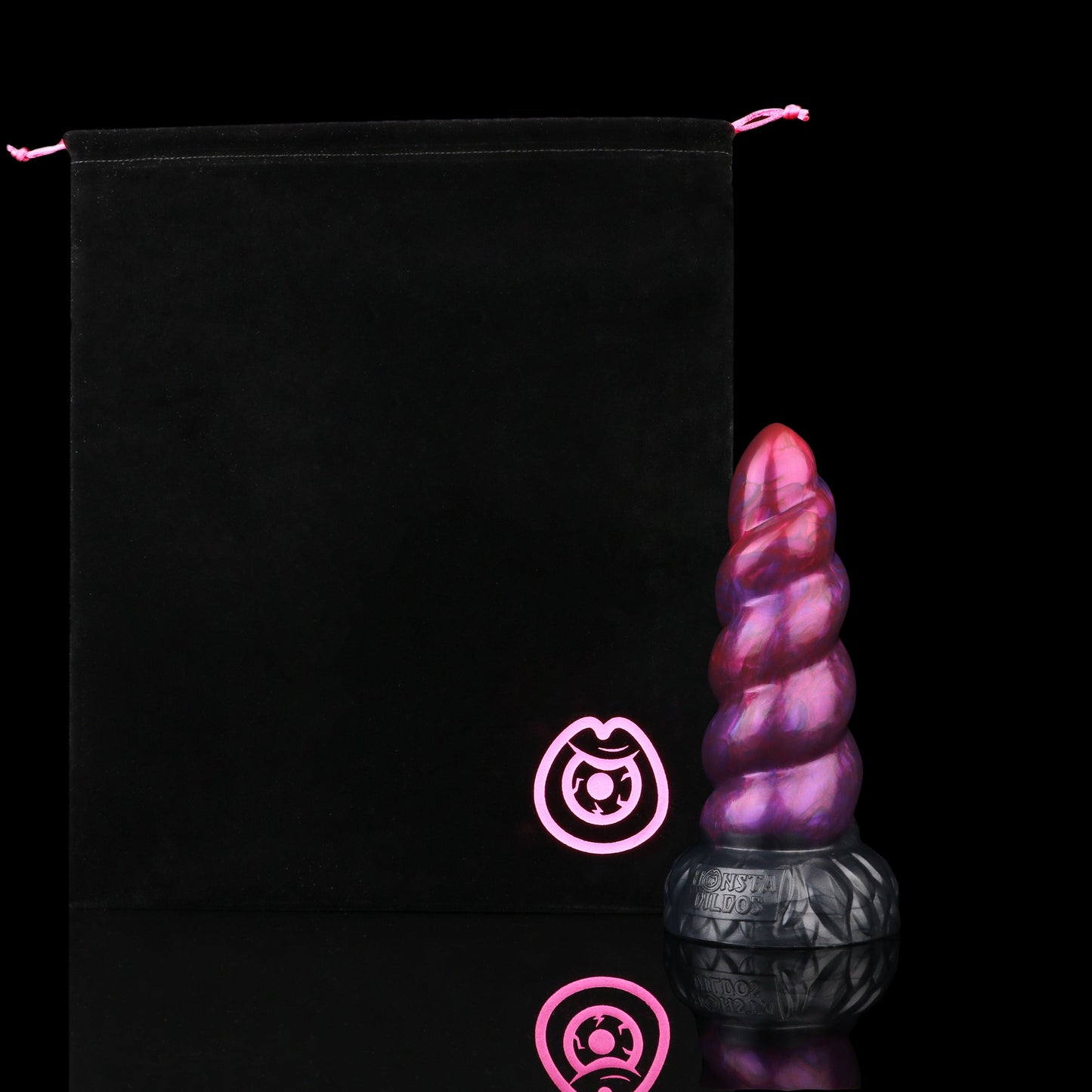 Alicorn the Unicorn dildo, Adrenaline colorway, with premium storage pouch