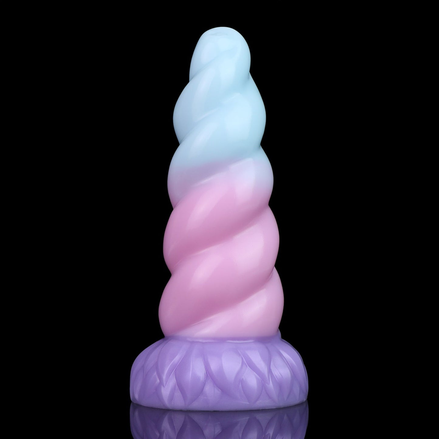 Alicorn the Unicorn dildo, Bubblegum colorway, full front view