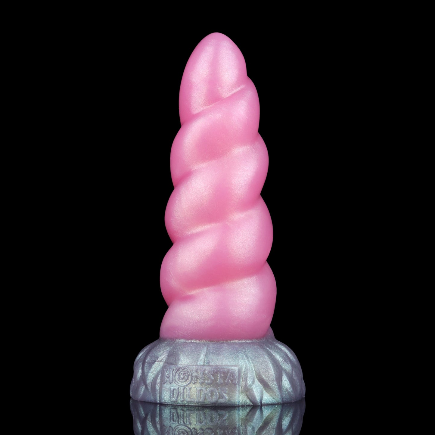 Alicorn the Unicorn dildo, Lick colorway, full front view
