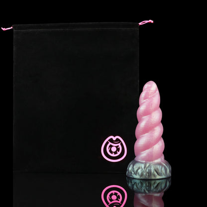 Alicorn the Unicorn dildo, Lick colorway, with premium storage pouch