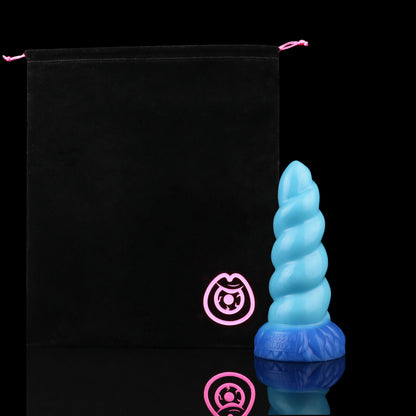 Alicorn the Unicorn dildo, Shock colorway, with premium storage pouch