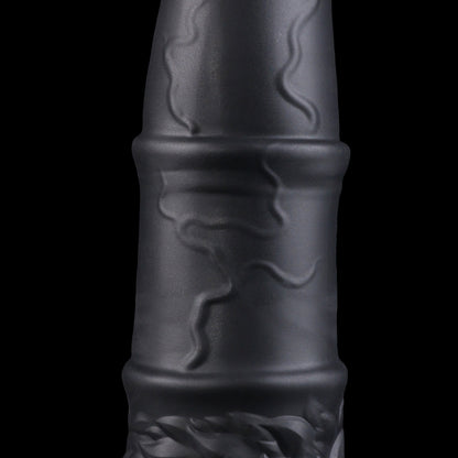 Aster the Swifthoof dildo, Shadow colorway, close-up texture detail