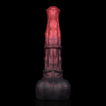Atlas the Celestial Stallion dildo, Dusk colorway, straight-on front view