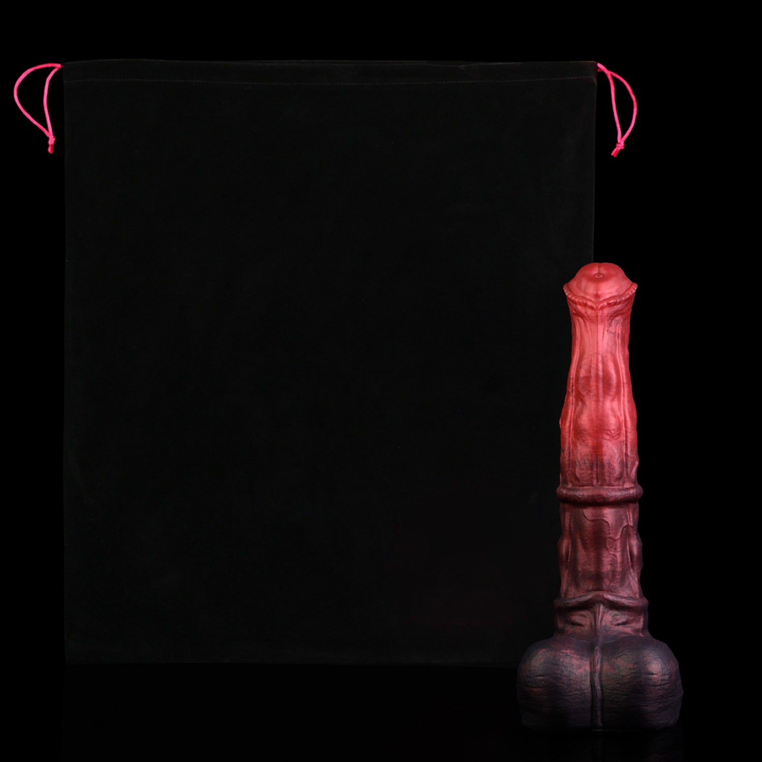 Atlas the Celestial Stallion dildo, Dusk colorway, with premium storage pouch