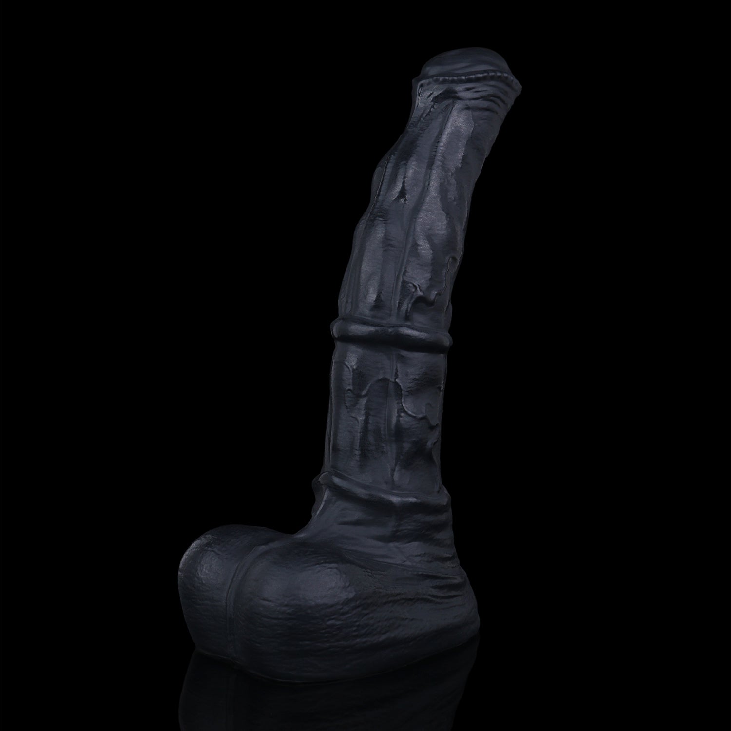 Atlas the Celestial Stallion dildo, Shadow colorway, front angle view