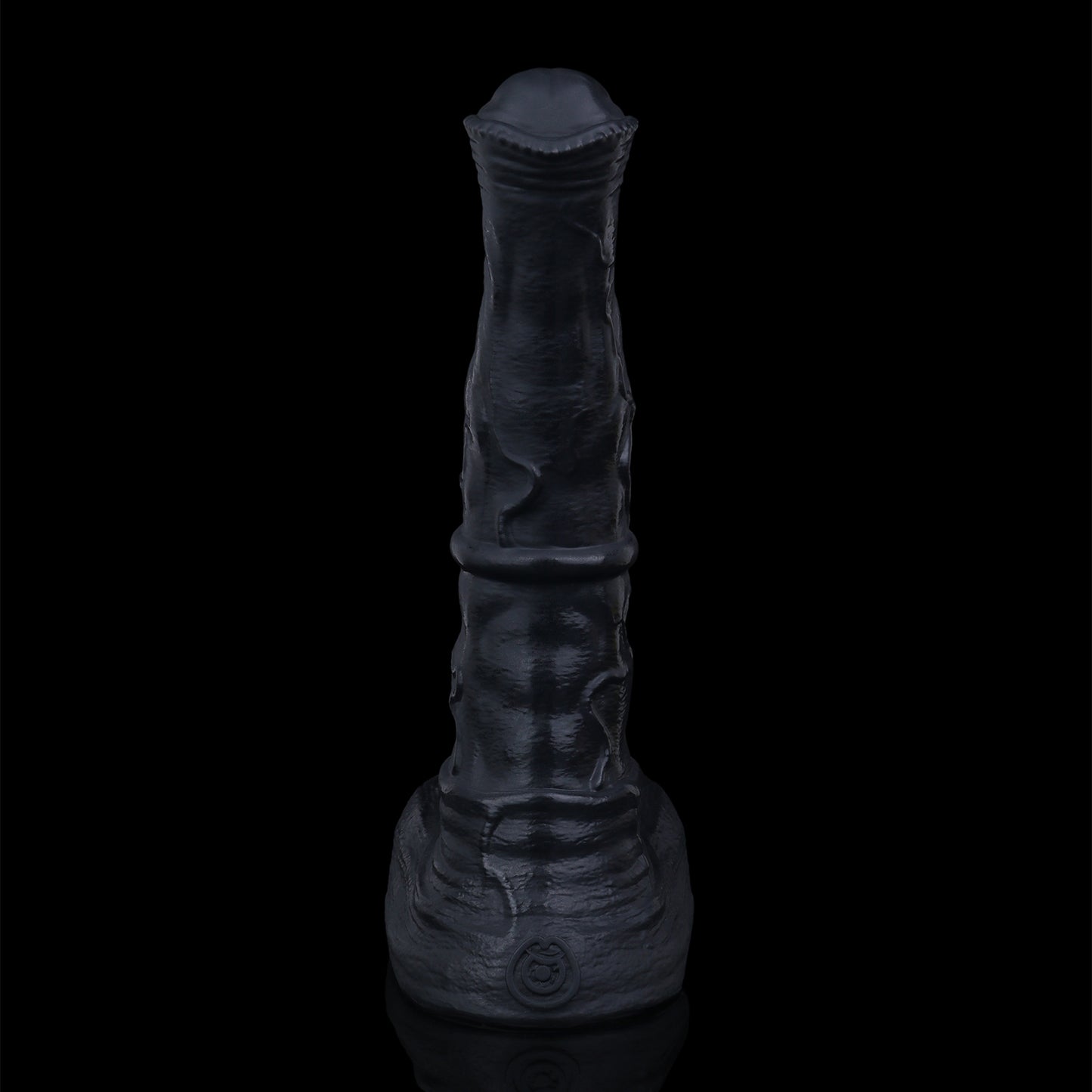 Atlas the Celestial Stallion dildo, Shadow colorway, straight-on front view