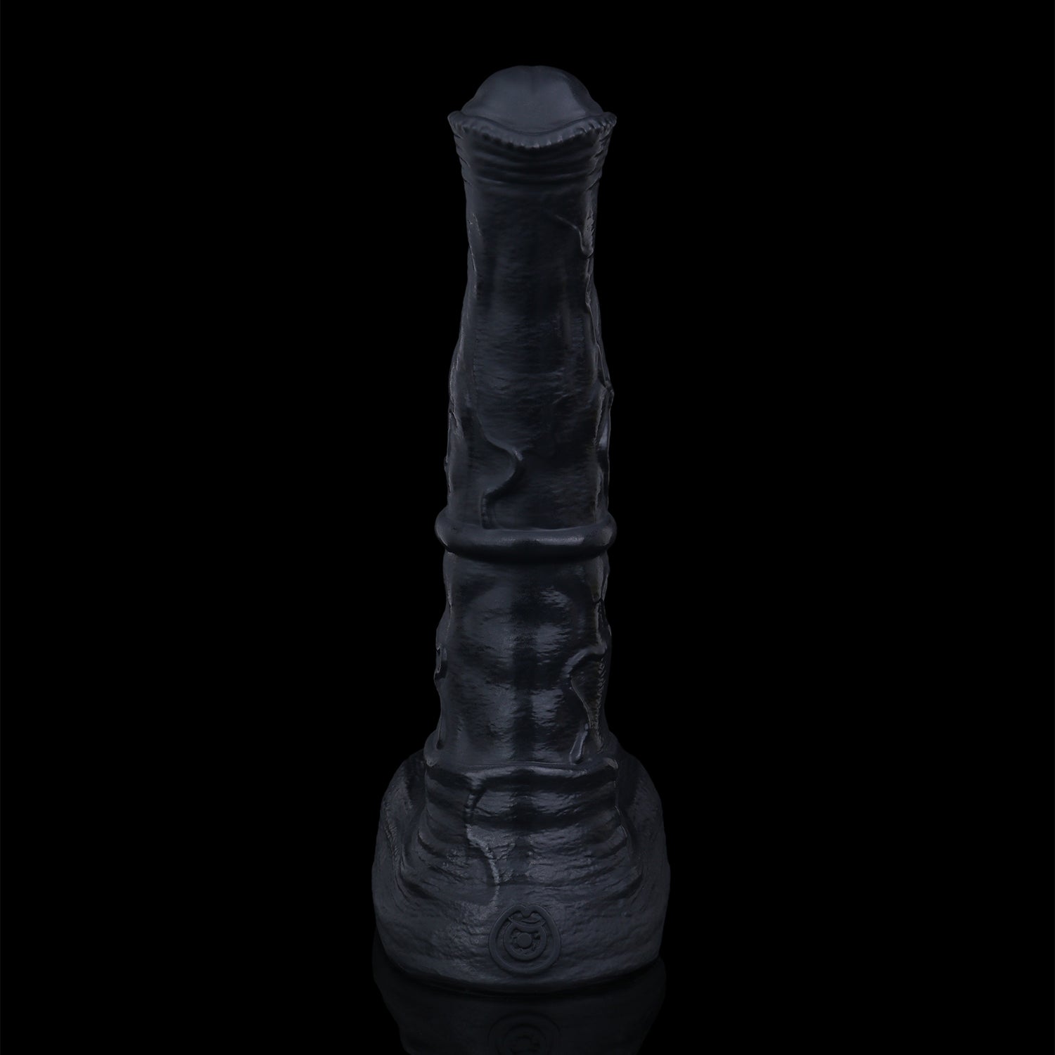 Atlas the Celestial Stallion dildo, Shadow colorway, straight-on front view