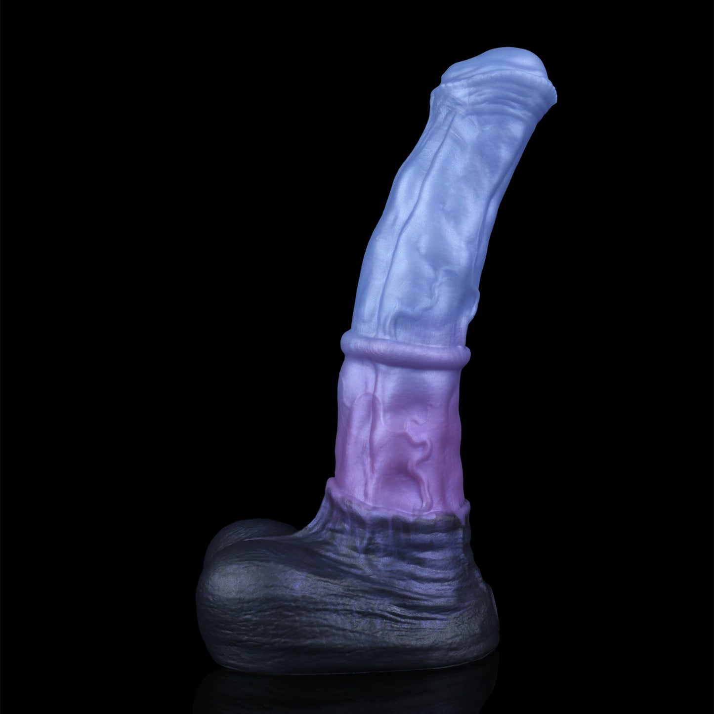 Atlas the Celestial Stallion dildo, Spectre colorway, front angle view