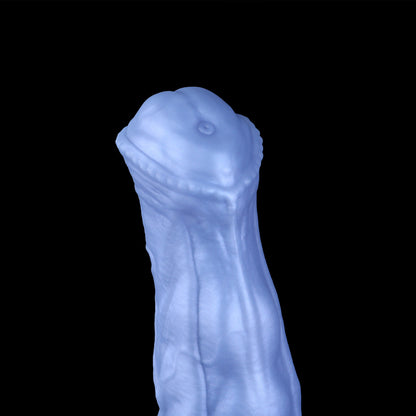 Atlas the Celestial Stallion dildo, Spectre colorway, close-up head and texture detail