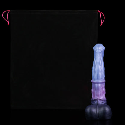 Atlas the Celestial Stallion dildo, Spectre colorway, with premium storage pouch