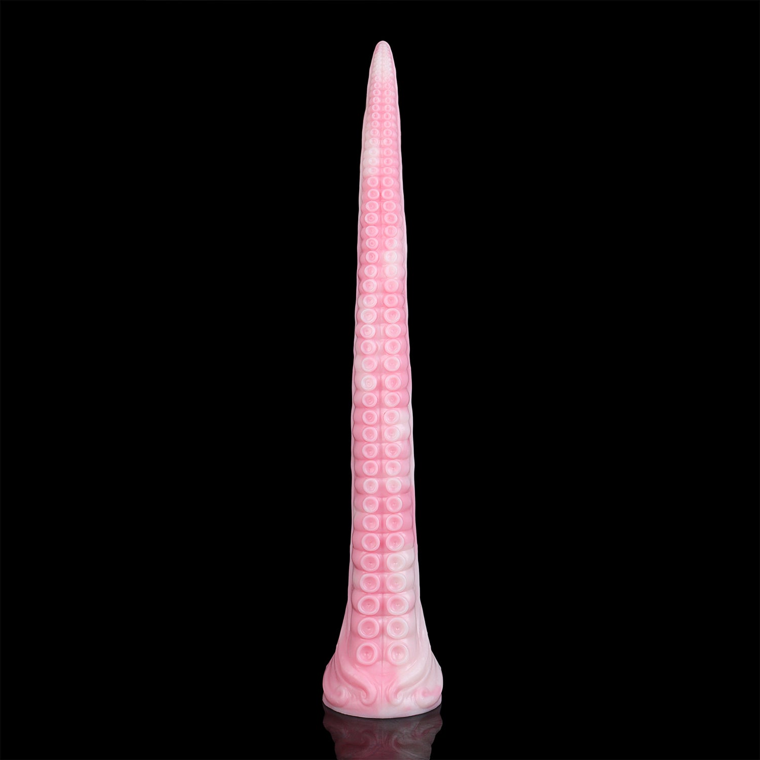 Coilor the Abyssal dildo, Fairy Floss colorway, full length view