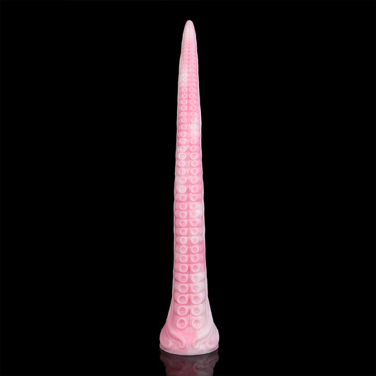 Coilor the Abyssal dildo, Fairy Floss colorway, full length view