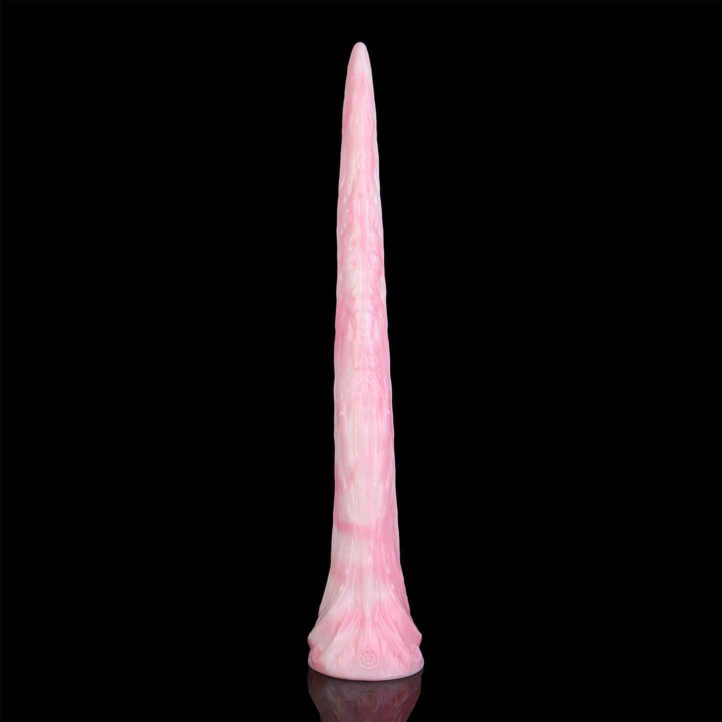 Coilor the Abyssal dildo, Fairy Floss colorway, close-up base detail