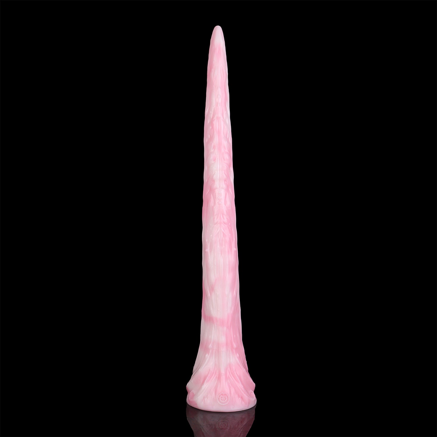 Coilor the Abyssal dildo, Fairy Floss colorway, close-up base detail