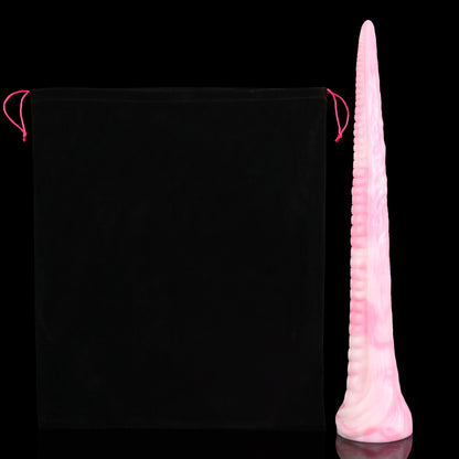 Coilor the Abyssal dildo, Fairy Floss colorway, with premium storage pouch
