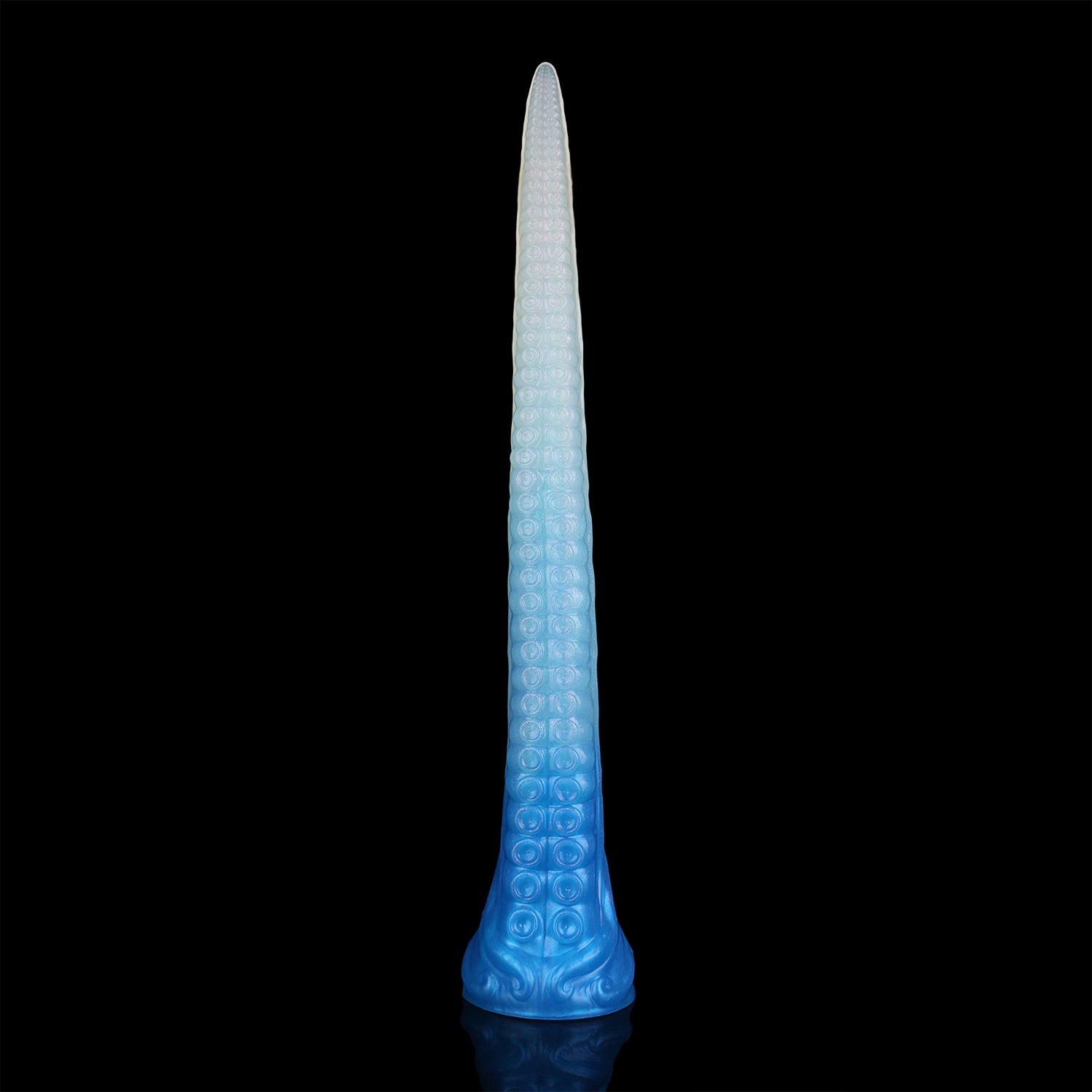 Coilor the Abyssal dildo, Mist colorway, full length view