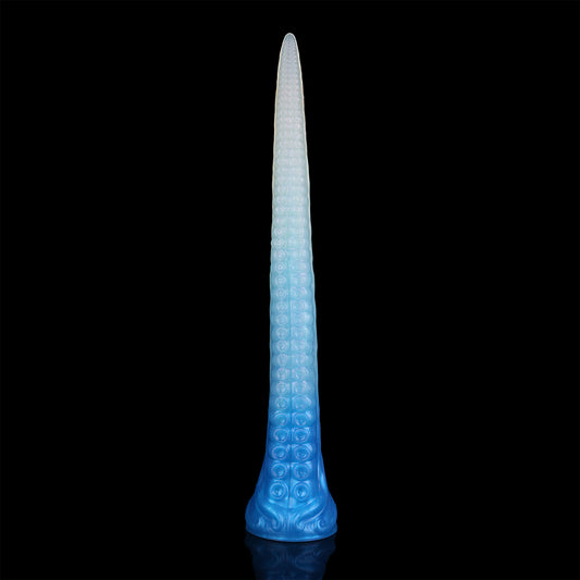 Coilor the Abyssal dildo, Mist colorway, full length view