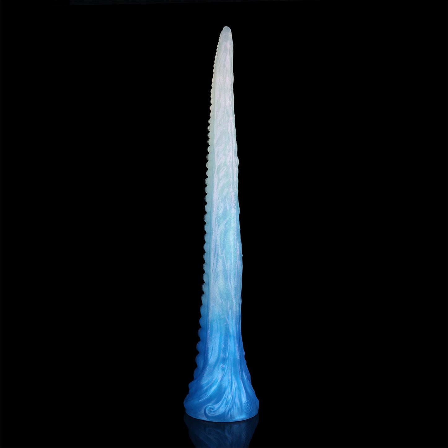 Coilor the Abyssal dildo, Mist colorway, full standing view