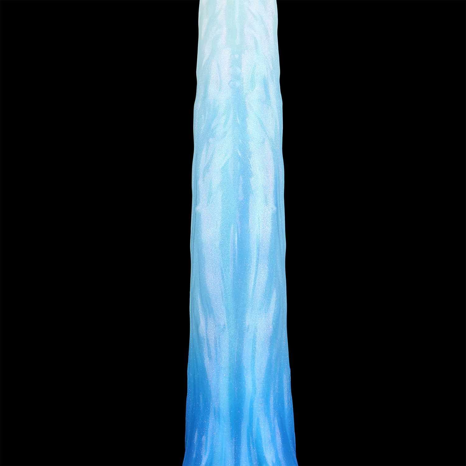Coilor the Abyssal dildo, Mist colorway, close-up shaft texture detail
