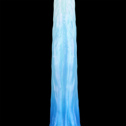 Coilor the Abyssal dildo, Mist colorway, close-up shaft texture detail