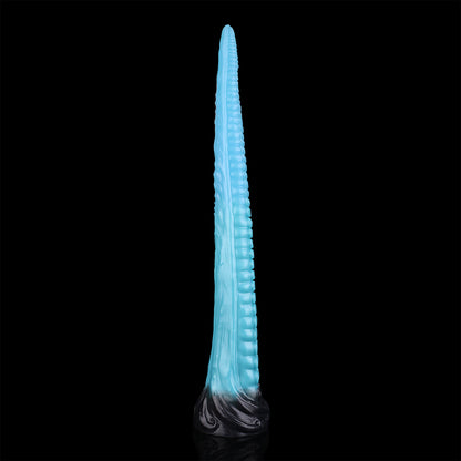 Coilor the Abyssal dildo, Pulse colorway, close-up marbled base detail