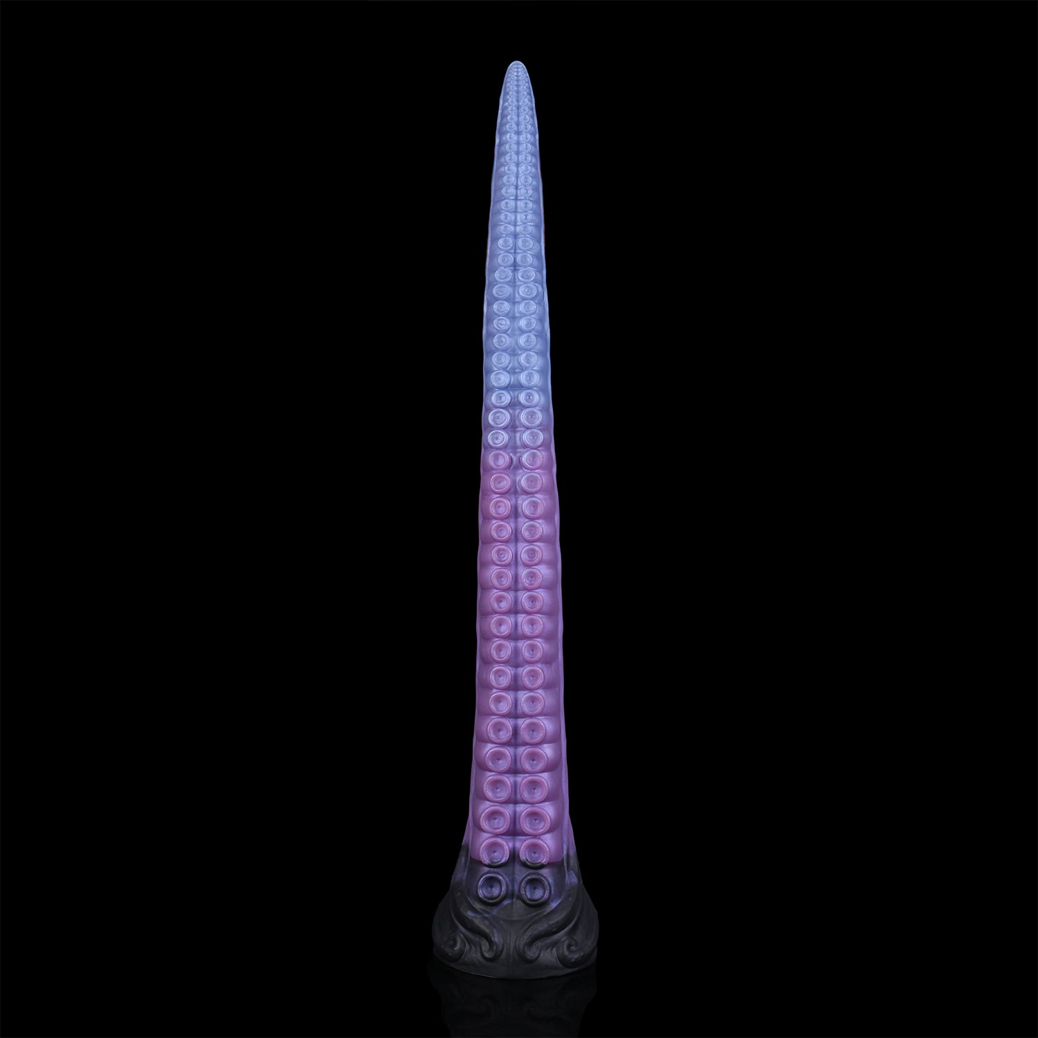Coilor the Abyssal dildo, Spectre colorway, full length view