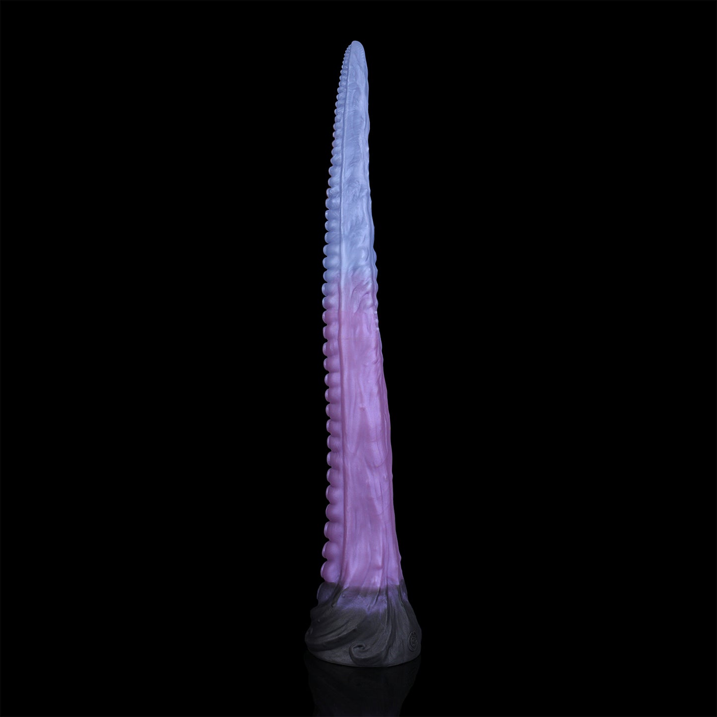 Coilor the Abyssal dildo, Spectre colorway, tapered tip detail