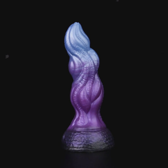 Lumen the Bloomborn dildo, Spectre colorway, product video showing the piece standing upright on its base