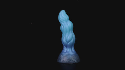 Lumen the Bloomborn dildo, Arctic colorway, product video showing the piece standing upright on its base