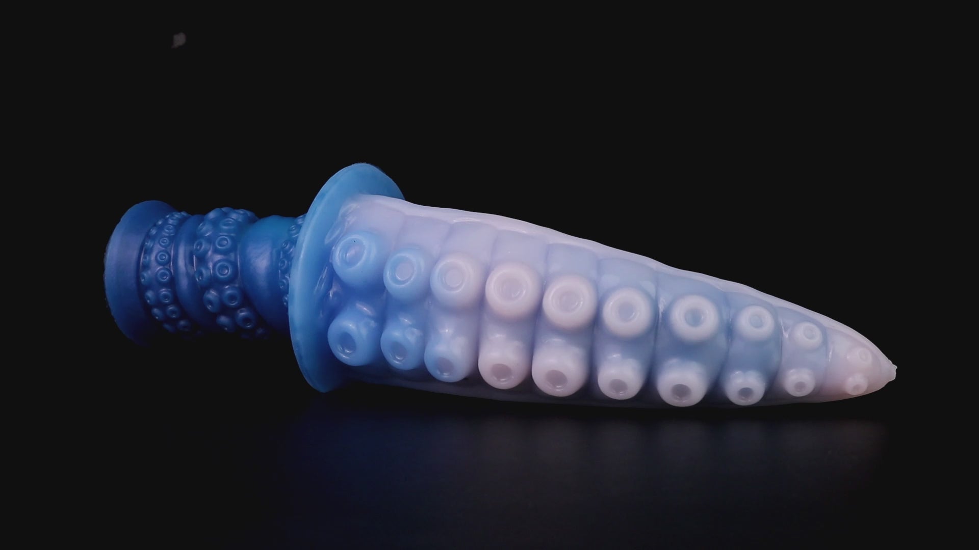 Moros the Deep One dildo, Flux colorway, product video showing the sucker-textured tentacle and ergonomic handle