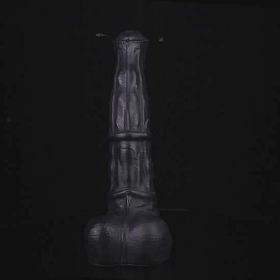 Atlas the Celestial Stallion dildo, Shadow colorway, product demonstration video