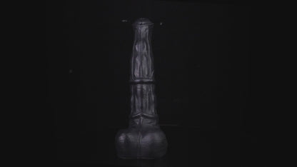 Atlas the Celestial Stallion dildo, Shadow colorway, product demonstration video