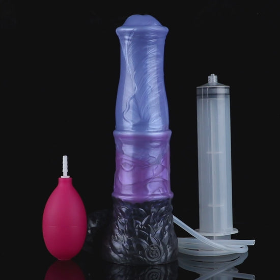 Aster the Swifthoof dildo, Spectre colorway, product demonstration video