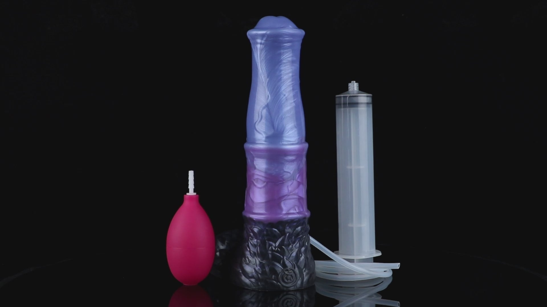Aster the Swifthoof dildo, Spectre colorway, product demonstration video