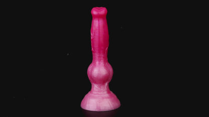 Koda the Guardian dildo, Blush colorway, product video showing the piece standing upright on its rounded base